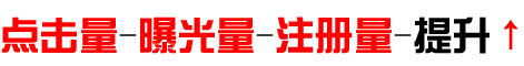 点击量、曝光量、注册量提升